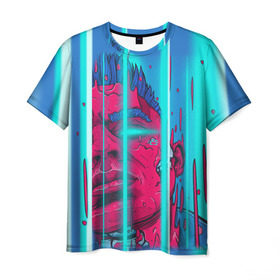 Мужская футболка 3D с принтом Элджей в Екатеринбурге, 100% полиэфир | прямой крой, круглый вырез горловины, длина до линии бедер | Тематика изображения на принте: sayonara boy | морген | сайонара | элджей