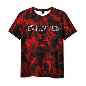 Мужская футболка 3D с принтом The Exploited в Екатеринбурге, 100% полиэфир | прямой крой, круглый вырез горловины, длина до линии бедер | 
