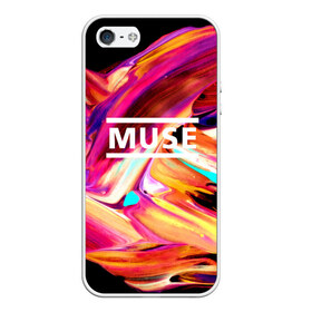 Чехол для iPhone 5/5S матовый с принтом MUSE в Екатеринбурге, Силикон | Область печати: задняя сторона чехла, без боковых панелей | muse | punk | rock | альтернативный хип хоп | группа | инди поп | музыка | музыкальное произведение | ноты | панк | регги | рок | синти поп