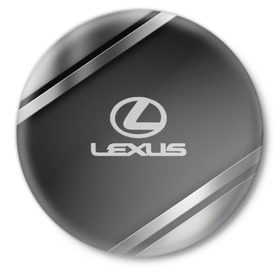 Значок с принтом LEXUS SPORT в Екатеринбурге,  металл | круглая форма, металлическая застежка в виде булавки | Тематика изображения на принте: auto | automobile | car | carbon | lexus | machine | motor | motor car | sport car | автомашина | бренд | легковой автомобиль | марка | спортивный автомобиль | тачка