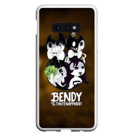 Чехол для Samsung S10E с принтом Bendy and the ink machine (14) в Екатеринбурге, Силикон | Область печати: задняя сторона чехла, без боковых панелей | Тематика изображения на принте: bendy | bendy and the ink machine | horror | ink | machine | trend