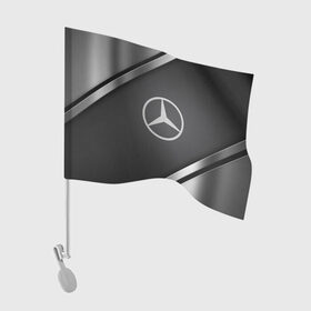 Флаг для автомобиля с принтом MERCEDES SPORT в Екатеринбурге, 100% полиэстер | Размер: 30*21 см | auto | automobile | car | carbon | machine | mercedes benz | motor | motor car | sport car | автомашина | бренд | легковой автомобиль | марка | спортивный автомобиль | тачка