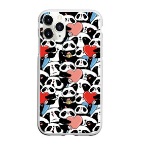 Чехол для iPhone 11 Pro матовый с принтом Funny Panda в Екатеринбурге, Силикон |  | Тематика изображения на принте: bear | heart | positive | медведь | мишка | орнамент | панда | подарок | позитив | сердечки | сердце | сюрприз | узор