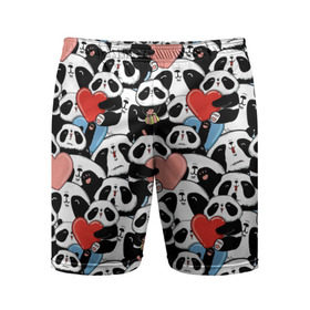 Мужские шорты 3D спортивные с принтом Funny Panda в Екатеринбурге,  |  | Тематика изображения на принте: bear | heart | positive | медведь | мишка | орнамент | панда | подарок | позитив | сердечки | сердце | сюрприз | узор