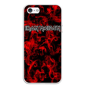 Чехол для iPhone 5/5S матовый с принтом Iron Maiden в Екатеринбурге, Силикон | Область печати: задняя сторона чехла, без боковых панелей | альтернативный | блюз | британская | готик | гранж | группа | метал | модные | музыка | пост | рок | хард