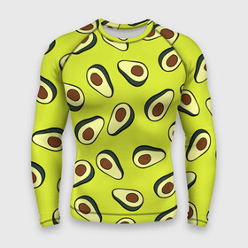 Мужской рашгард 3D с принтом Авокадо в Екатеринбурге,  |  | avocado | food | fruit | pattern | vegan | vegetarian | авокадо | веган | вегетарианство | еда | паттерн | правильное питание | фрукт