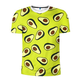 Мужская футболка 3D спортивная с принтом Авокадо в Екатеринбурге, 100% полиэстер с улучшенными характеристиками | приталенный силуэт, круглая горловина, широкие плечи, сужается к линии бедра | Тематика изображения на принте: avocado | food | fruit | pattern | vegan | vegetarian | авокадо | веган | вегетарианство | еда | паттерн | правильное питание | фрукт
