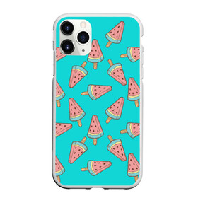 Чехол для iPhone 11 Pro Max матовый с принтом Ice cream Watermelon в Екатеринбурге, Силикон |  | food | ice cream | pattern | sweet | vegetarian | watermelon | арбуз | вегетарианство | еда | мороженое | паттерн | правильное питание | сладкое