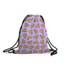 Рюкзак-мешок 3D с принтом Пицца Мун в Екатеринбурге, 100% полиэстер | плотность ткани — 200 г/м2, размер — 35 х 45 см; лямки — толстые шнурки, застежка на шнуровке, без карманов и подкладки | food | pattern | pizza | sailor moon | еда | паттерн | пицца | сейлор мун