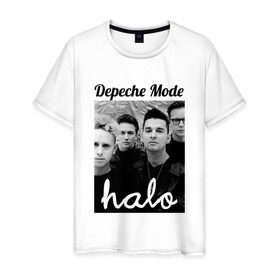 Мужская футболка хлопок с принтом Depeche mode в Екатеринбурге, 100% хлопок | прямой крой, круглый вырез горловины, длина до линии бедер, слегка спущенное плечо. | depeche mode | депеш мод | музыка