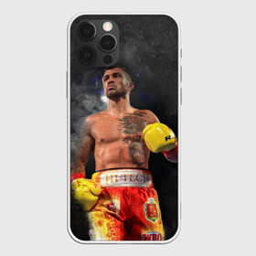 Чехол для iPhone 12 Pro с принтом Vasyl Lomachenko_2 в Екатеринбурге, силикон | область печати: задняя сторона чехла, без боковых панелей | boxing | lomachenko | бокс | боксеры | василий ломаченко | чемпион