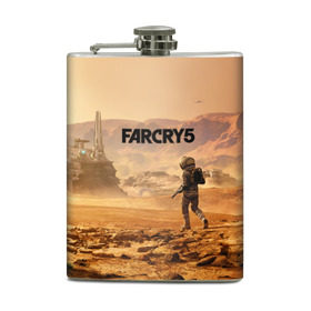 Фляга с принтом Far Cry 5 Mars в Екатеринбурге, металлический корпус | емкость 0,22 л, размер 125 х 94 мм. Виниловая наклейка запечатывается полностью | 