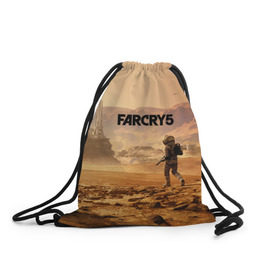 Рюкзак-мешок 3D с принтом Far Cry 5 Mars в Екатеринбурге, 100% полиэстер | плотность ткани — 200 г/м2, размер — 35 х 45 см; лямки — толстые шнурки, застежка на шнуровке, без карманов и подкладки | Тематика изображения на принте: 