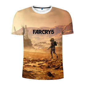 Мужская футболка 3D спортивная с принтом Far Cry 5 Mars в Екатеринбурге, 100% полиэстер с улучшенными характеристиками | приталенный силуэт, круглая горловина, широкие плечи, сужается к линии бедра | 