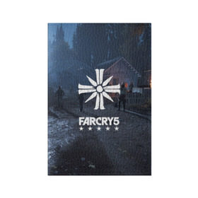 Обложка для паспорта матовая кожа с принтом Cult Far Cry в Екатеринбурге, натуральная матовая кожа | размер 19,3 х 13,7 см; прозрачные пластиковые крепления | 