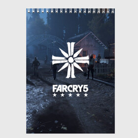 Скетчбук с принтом Cult Far Cry в Екатеринбурге, 100% бумага
 | 48 листов, плотность листов — 100 г/м2, плотность картонной обложки — 250 г/м2. Листы скреплены сверху удобной пружинной спиралью | 