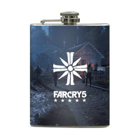 Фляга с принтом Cult Far Cry в Екатеринбурге, металлический корпус | емкость 0,22 л, размер 125 х 94 мм. Виниловая наклейка запечатывается полностью | 