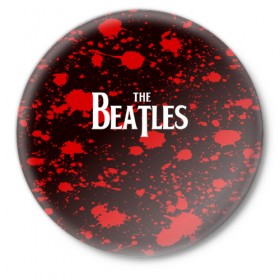 Значок с принтом THE BEATLES в Екатеринбурге,  металл | круглая форма, металлическая застежка в виде булавки | 