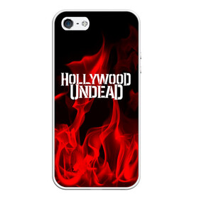 Чехол для iPhone 5/5S матовый с принтом Hollywood Undead в Екатеринбурге, Силикон | Область печати: задняя сторона чехла, без боковых панелей | hollywood undead | punk | rock | альтернативный хип хоп | группа | инди поп | музыка | музыкальное произведение | ноты | панк | регги | рок | синти поп