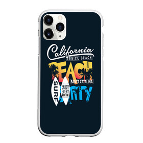 Чехол для iPhone 11 Pro матовый с принтом Калифорния в Екатеринбурге, Силикон |  | california | party | surf | surfing | usa | вечеринка | калифорния | летние | лето | море | надписи | океан | пляж | с надписями | серф | серфинг | сша