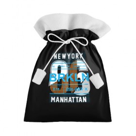 Подарочный 3D мешок с принтом Бруклин Нью-Йорк в Екатеринбурге, 100% полиэстер | Размер: 29*39 см | Тематика изображения на принте: brooklyn | new york | urban | бронкс | бруклин | манхеттен | манхэттен | нью йорк | сша | урбан | урбан стиль | штаты