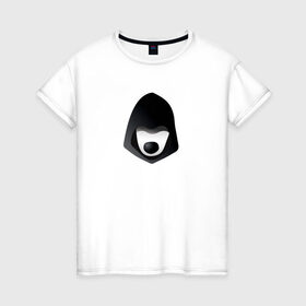 Женская футболка хлопок с принтом Цифровое сопротивление в Екатеринбурге, 100% хлопок | прямой крой, круглый вырез горловины, длина до линии бедер, слегка спущенное плечо | 