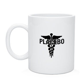 Кружка с принтом Placebo в Екатеринбурге, керамика | объем — 330 мл, диаметр — 80 мм. Принт наносится на бока кружки, можно сделать два разных изображения | placebo | альтернативный | инди | индирок | плацебо | рок