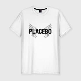 Мужская футболка премиум с принтом Placebo в Екатеринбурге, 92% хлопок, 8% лайкра | приталенный силуэт, круглый вырез ворота, длина до линии бедра, короткий рукав | placebo | альтернативный | инди | индирок | плацебо | рок