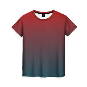 Женская футболка 3D с принтом Алый в Екатеринбурге, 100% полиэфир ( синтетическое хлопкоподобное полотно) | прямой крой, круглый вырез горловины, длина до линии бедер | yaay | алый | бурый | искусство | картина | красный | москва | россия | тон | урал