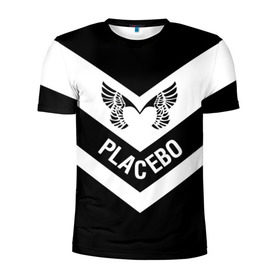 Мужская футболка 3D спортивная с принтом Placebo в Екатеринбурге, 100% полиэстер с улучшенными характеристиками | приталенный силуэт, круглая горловина, широкие плечи, сужается к линии бедра | placebo | альтернативный | инди | индирок | плацебо | рок