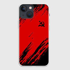 Чехол для iPhone 13 mini с принтом USSR SPORT | СССР в Екатеринбурге,  |  | fc | football | sport | ussr | звезда | красный | ленин | родина | сделано в ссср | серп и молот | союз | спорт | ссср | сталин | страна | текстура | футбол | цвет | шум