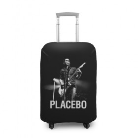 Чехол для чемодана 3D с принтом Placebo в Екатеринбурге, 86% полиэфир, 14% спандекс | двустороннее нанесение принта, прорези для ручек и колес | placebo | альтернативный | брайан молко | инди | индирок | плацебо | рок