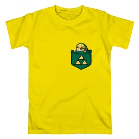 Мужская футболка хлопок с принтом The Legend of Zelda в Екатеринбурге, 100% хлопок | прямой крой, круглый вырез горловины, длина до линии бедер, слегка спущенное плечо. | Тематика изображения на принте: 