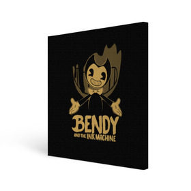 Холст квадратный с принтом Bendy and the ink machine (20) в Екатеринбурге, 100% ПВХ |  | bendy | bendy and the ink machine | game | horror | ink | machine | trend | video game