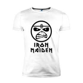 Мужская футболка премиум с принтом Iron Maiden в Екатеринбурге, 92% хлопок, 8% лайкра | приталенный силуэт, круглый вырез ворота, длина до линии бедра, короткий рукав | iron maiden | адриан смит | айран | айрон | группа | дэйв мюррей | железная дева | ирон | майден | мейд | мейден | метал | мрачный | музыка | песни | рок | стив харрис | тяжелый | хеви | хевиметал