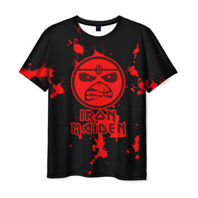 Мужская футболка 3D с принтом Iron Maiden в Екатеринбурге, 100% полиэфир | прямой крой, круглый вырез горловины, длина до линии бедер | iron maiden | адриан смит | айран | айрон | группа | дэйв мюррей | железная дева | ирон | майден | мейд | мейден | метал | мрачный | музыка | песни | рок | стив харрис | тяжелый | хеви | хевиметал