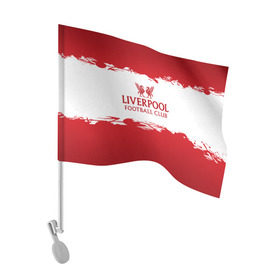 Флаг для автомобиля с принтом Liverpool FC в Екатеринбурге, 100% полиэстер | Размер: 30*21 см | liverpool | английский | англия | британия | британский | клуб | ливерпуль | фк | футбол | футбольный