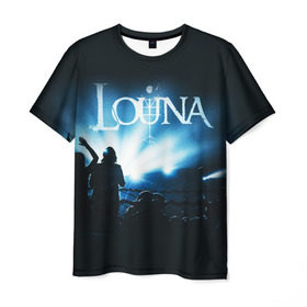Мужская футболка 3D с принтом Louna в Екатеринбурге, 100% полиэфир | прямой крой, круглый вырез горловины, длина до линии бедер | louna | лусинэ геворкян