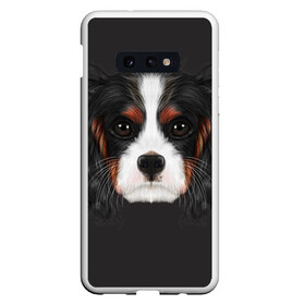 Чехол для Samsung S10E с принтом Cavalier King Charles в Екатеринбурге, Силикон | Область печати: задняя сторона чехла, без боковых панелей | Тематика изображения на принте: голова | собака | спаниель