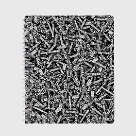 Тетрадь с принтом Alternative Nu Metal в Екатеринбурге, 100% бумага | 48 листов, плотность листов — 60 г/м2, плотность картонной обложки — 250 г/м2. Листы скреплены сбоку удобной пружинной спиралью. Уголки страниц и обложки скругленные. Цвет линий — светло-серый
 | Тематика изображения на принте: coal chamber | deftones | disturbed | guano apes | korn | limp bizkit | linkin park | papa roach | pod | rage against the machine | slip knot | soulfly | альтернатива | металл | ню