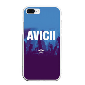 Чехол для iPhone 7Plus/8 Plus матовый с принтом Avicii в Екатеринбурге, Силикон | Область печати: задняя сторона чехла, без боковых панелей | Тематика изображения на принте: 