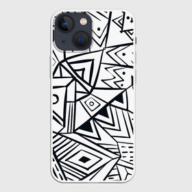 Чехол для iPhone 13 mini с принтом Boho Style 1 в Екатеринбурге,  |  | Тематика изображения на принте: абстракция | арт | линии | рисунок | узор | фигуры | этника