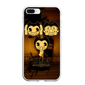 Чехол для iPhone 7Plus/8 Plus матовый с принтом Bendy and the ink machine (28) в Екатеринбурге, Силикон | Область печати: задняя сторона чехла, без боковых панелей | Тематика изображения на принте: bendy | bendy and the ink machine | demon | game | horror | ink | machine | trend | video game | демон | не говорю | не слышу | три обезьяны | я не вижу