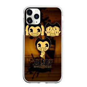 Чехол для iPhone 11 Pro матовый с принтом Bendy and the ink machine (28) в Екатеринбурге, Силикон |  | Тематика изображения на принте: bendy | bendy and the ink machine | demon | game | horror | ink | machine | trend | video game | демон | не говорю | не слышу | три обезьяны | я не вижу