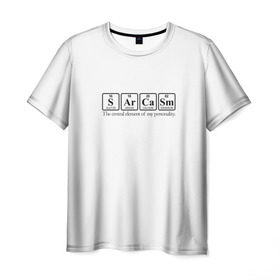 Мужская футболка 3D с принтом Sarcasm в Екатеринбурге, 100% полиэфир | прямой крой, круглый вырез горловины, длина до линии бедер | Тематика изображения на принте: сарказм