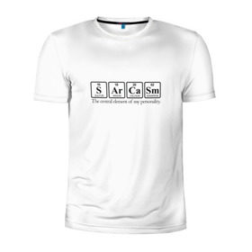 Мужская футболка 3D спортивная с принтом Sarcasm в Екатеринбурге, 100% полиэстер с улучшенными характеристиками | приталенный силуэт, круглая горловина, широкие плечи, сужается к линии бедра | Тематика изображения на принте: сарказм