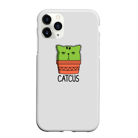 Чехол для iPhone 11 Pro матовый с принтом Catcus в Екатеринбурге, Силикон |  | Тематика изображения на принте: кактус | кот | котик