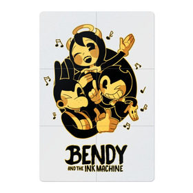 Магнитный плакат 2Х3 с принтом Bendy and the ink machine (31) в Екатеринбурге, Полимерный материал с магнитным слоем | 6 деталей размером 9*9 см | Тематика изображения на принте: bendy | bendy and the ink machine | game | horror | ink | machine | trend | video game