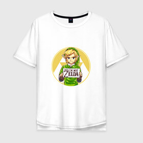 Мужская футболка хлопок Oversize с принтом The Legend of Zelda в Екатеринбурге, 100% хлопок | свободный крой, круглый ворот, “спинка” длиннее передней части | legend of zelda | зельда | линк