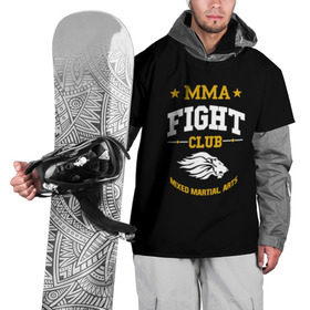 Накидка на куртку 3D с принтом MMA Fight Club в Екатеринбурге, 100% полиэстер |  | ufc | бои | бои без правил | бойцы мма | мма | смешанные единоборства | юфс